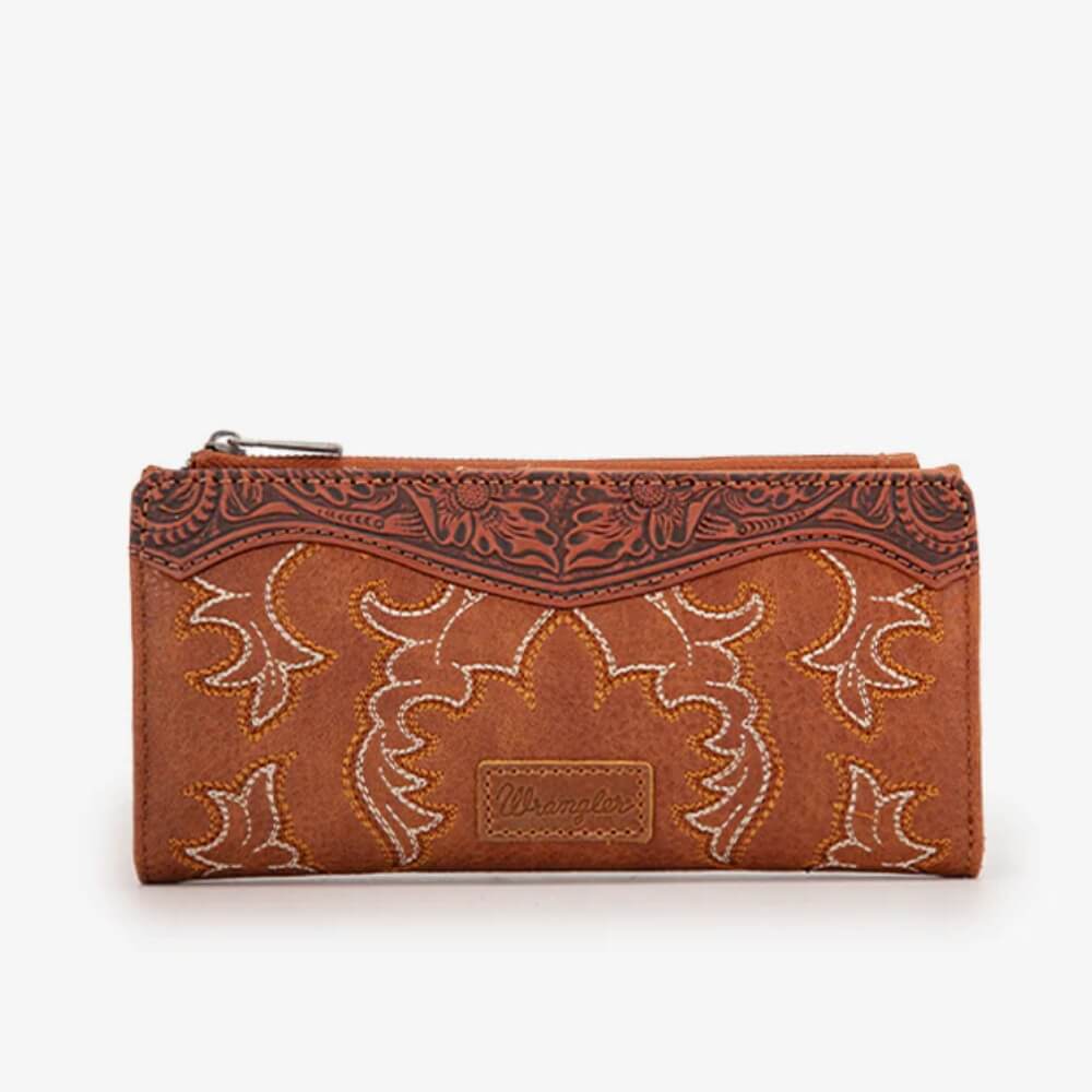 Wrangler Womens Embroidered Boot Scroll Wallet