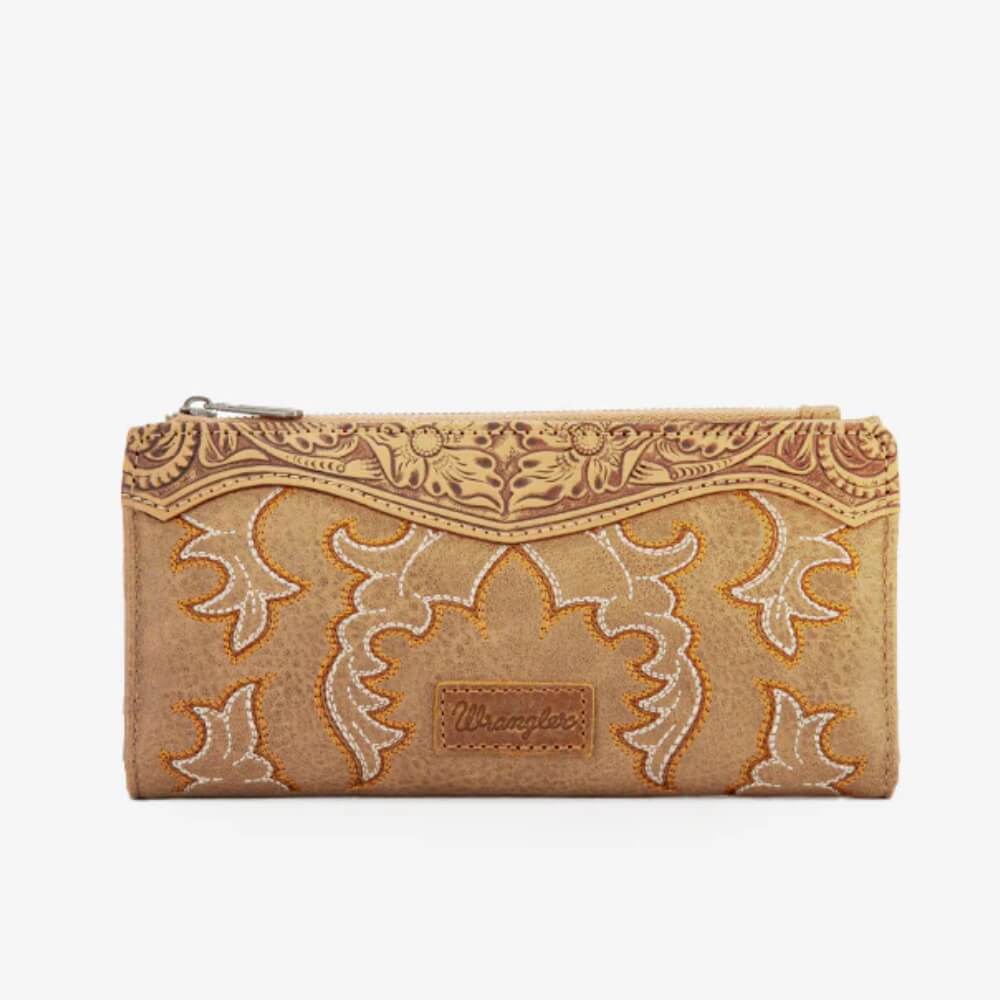 Wrangler Womens Embroidered Boot Scroll Wallet