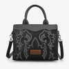 Wrangler Womens Embroidered Bootstitch Crossbody Bag Black - WG145G-9250BK