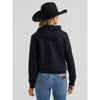 Wrangler Womens Embroidered Steer Head Graphic Hoodie Black - 112380251