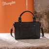 Wrangler Womens Embroidered Swirl Mini Satchel/ Crossbody Black - WG337-2003BK