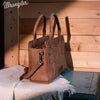 Wrangler Womens Embroidered Tote/Crossbody Khaki - WG145G-9250KH