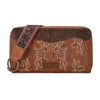 Wrangler Womens Embroidered Wallet/Wristlet