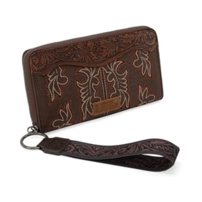 Wrangler Womens Embroidered Wallet/Wristlet