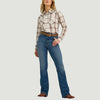Wrangler Womens Essential Plaid Western Shirt