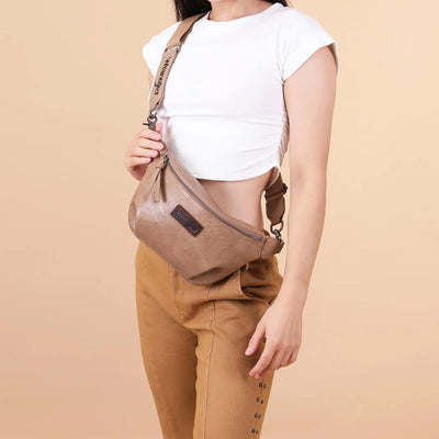 Wrangler Womens Fanny Pack Belt Sling Bag Khaki - WG82-194KH