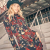 Wrangler Womens Floral Western Snap Dress