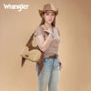 Wrangler Womens Fringe Floral Tooled Hobo Bag Brown/Tan - WG265-3027BR-TN