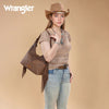 Wrangler Womens Fringe Floral Tooled Hobo Bag Coffee - WG265-3027CF