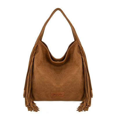 Wrangler Womens Fringe Studded Hobo Bag