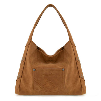 Wrangler Womens Fringe Studded Hobo Bag