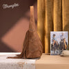 Wrangler Womens Fringe Studded Hobo Bag