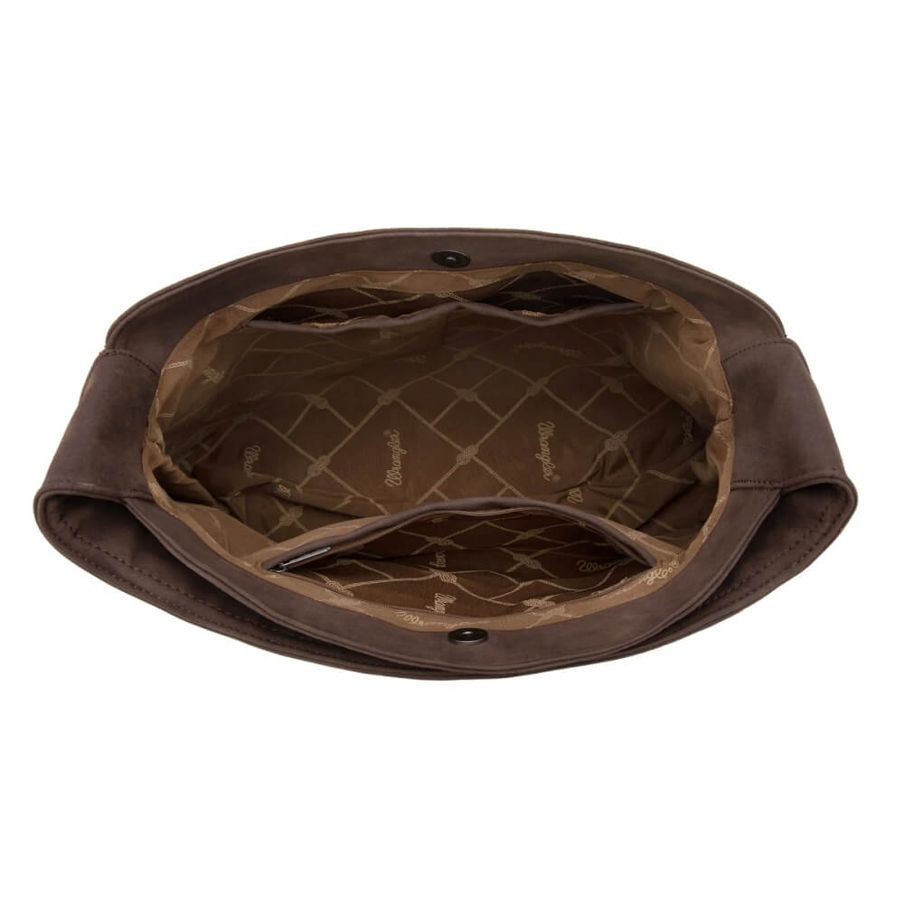 Wrangler Womens Fringe Studded Hobo Bag