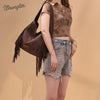 Wrangler Womens Fringe Studded Hobo Bag