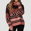 Wrangler Womens Geometric Turtleneck Sweater