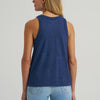 Wrangler Womens Graphic Goddess Tank Top Pageant Blue Heather - 112375860