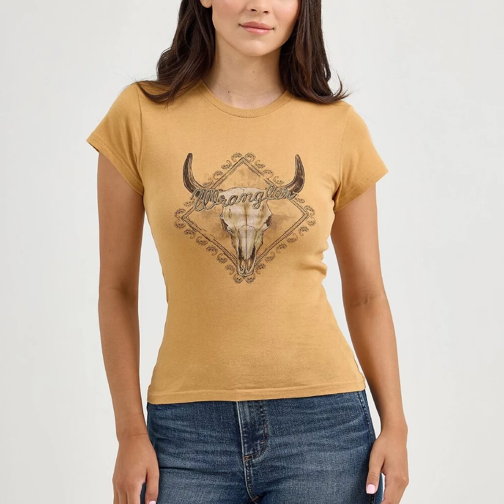 Wrangler Womens Graphic Shrunken T-Shirt