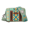 Wrangler Womens Green Crossbody Aztec Bag