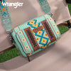 Wrangler Womens Green Crossbody Aztec Bag