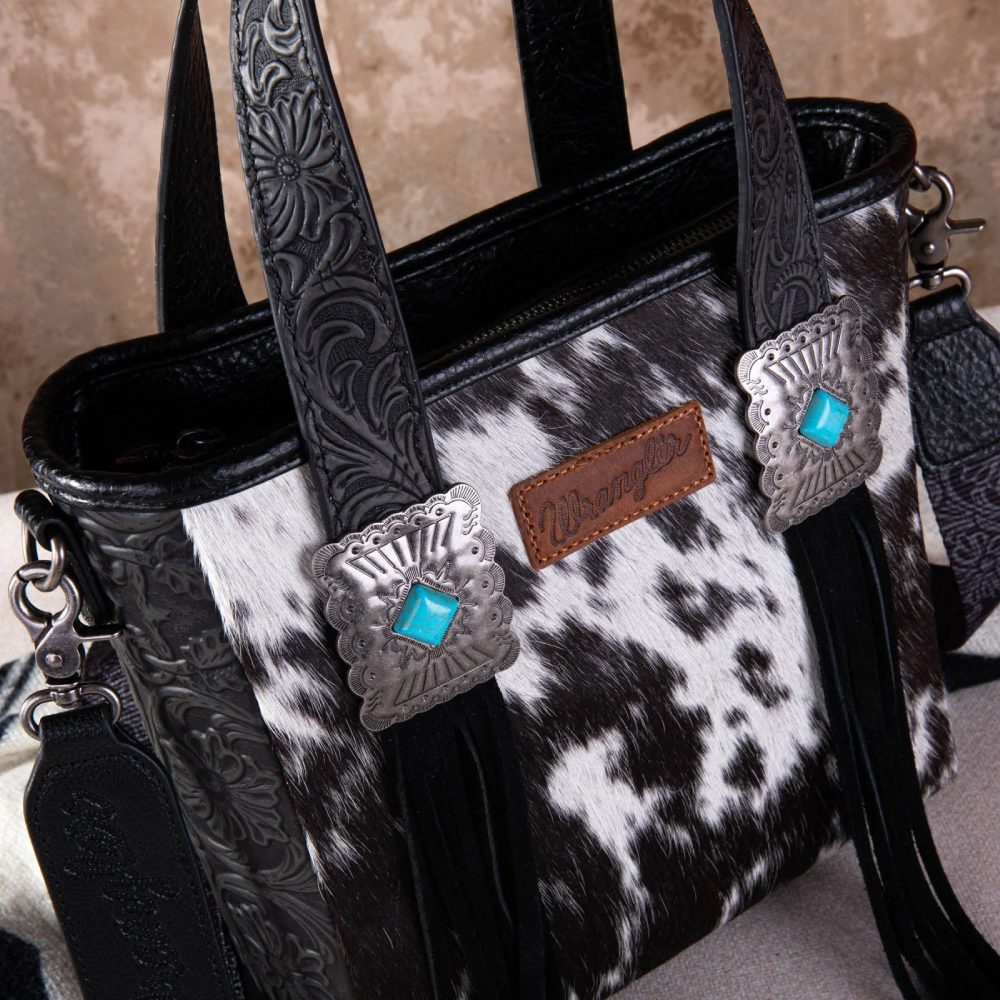 Wrangler Womens Hair On Cowhide Crossbody