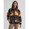 Wrangler Womens Hay Away Big Sky Sherpa Snap Jacket Desert Tapestry - 112383035