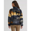 Wrangler Womens Hay Away Big Sky Sherpa Snap Jacket Desert Tapestry - 112383035