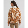 Wrangler Womens Hay Away Big Sky Sherpa Snap Jacket Fawn (Brown) - 112383036