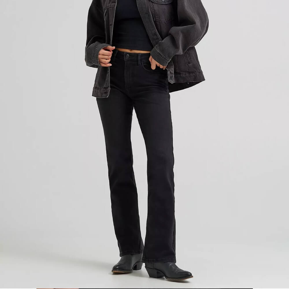 Wrangler Womens High Rise Bold Boot Jeans