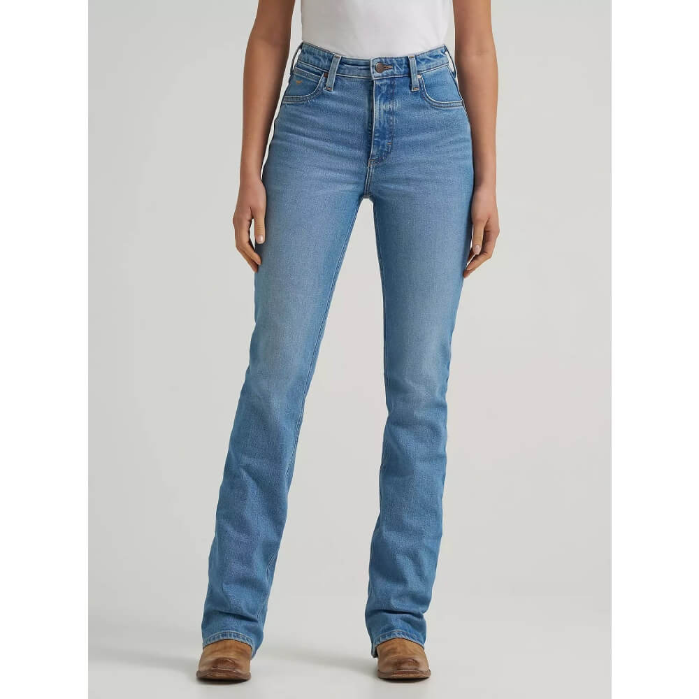 Wrangler Womens High Rise Rodeo Bootcut Riding Jeans Camila