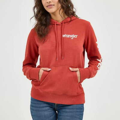 Wrangler Womens Retro® Logo Arm Pullover Hoodie