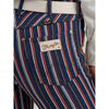Wrangler Womens Lainey Wilson Striped Flare Jeans Yarn Dye Blue