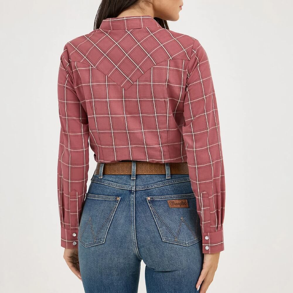 Wrangler Womens Essential Plaid Western Shirt