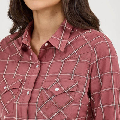 Wrangler Womens Essential Plaid Western Shirt