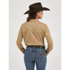 Wrangler Womens Long Sleeve Front And Back Yokes Western Snap Shirt Rawhide - LW1031T
