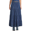 Wrangler Womens Long Tiered Denim Skirt