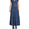 Wrangler Womens Long Tiered Denim Skirt