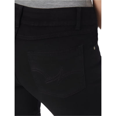 Wrangler Womens Midrise Bootcut Jeans In Black