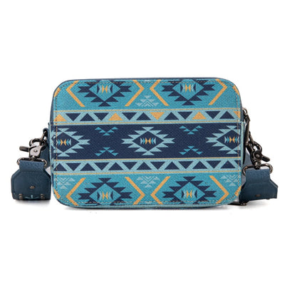 Wrangler Womens Navy Crossbody Aztec Bag