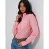 Wrangler Womens Sierra Western Slim Button Shirt Peony - 112358016