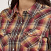 Wrangler Womens Plaid Western Snap Shirt