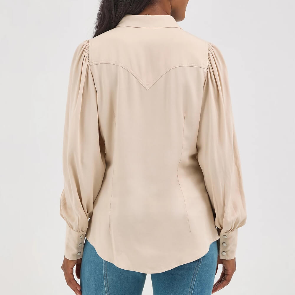 Wrangler Womens Poet Sleeve Western Shirt