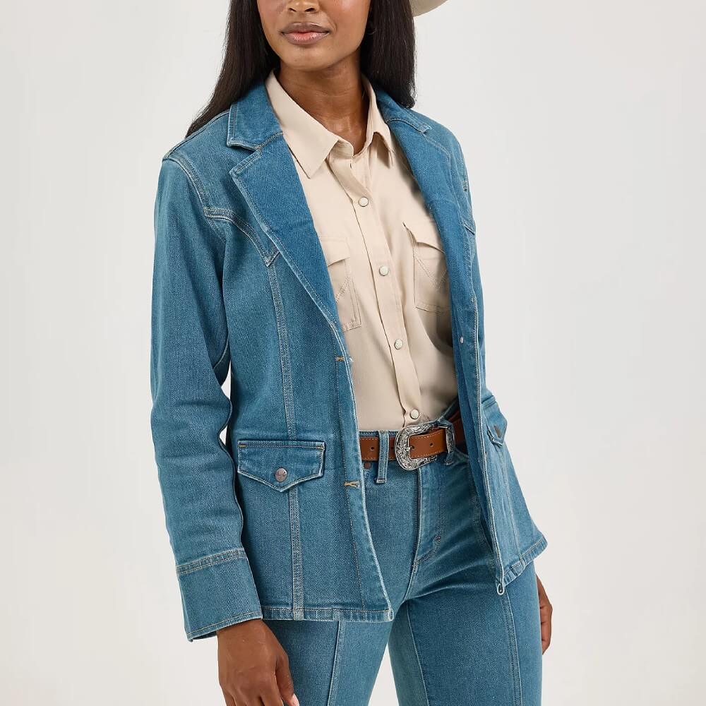 Wrangler Womens Poet Sleeve Western Shirt