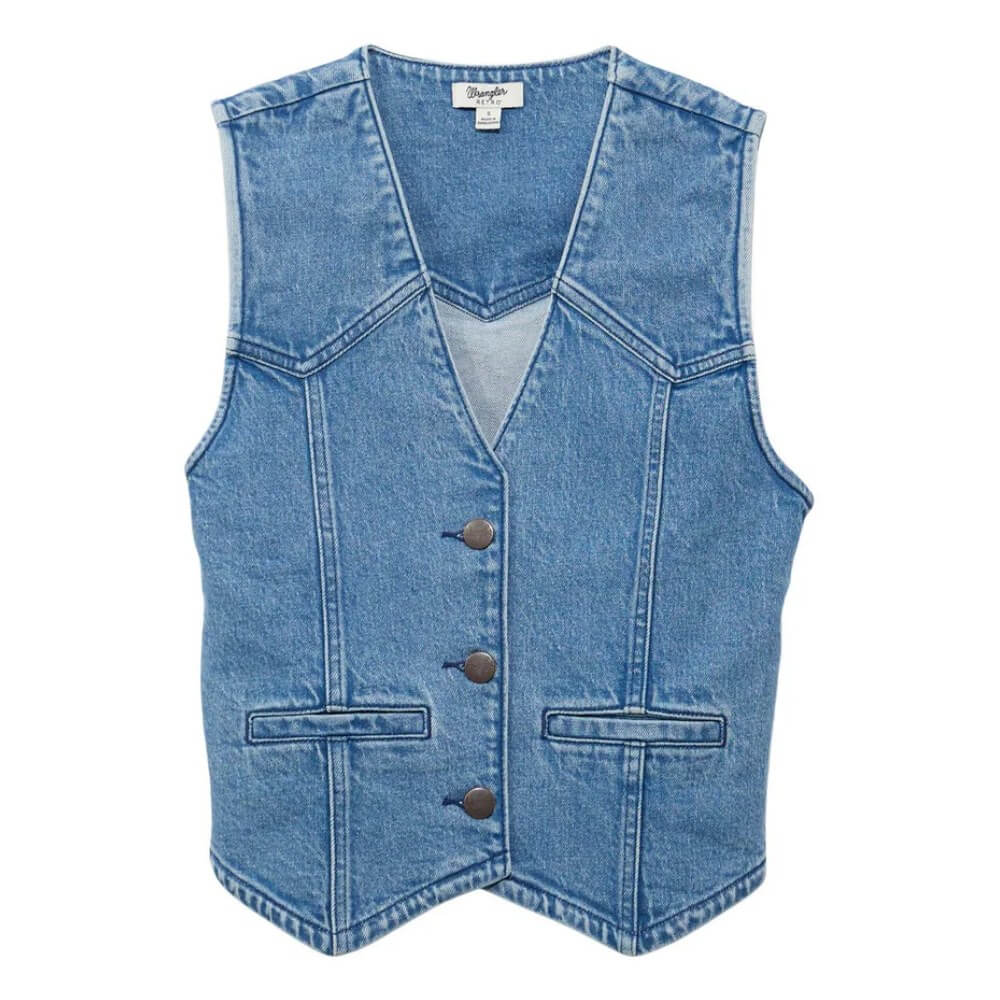 Wrangler Womens Retro Americana Denim Vest