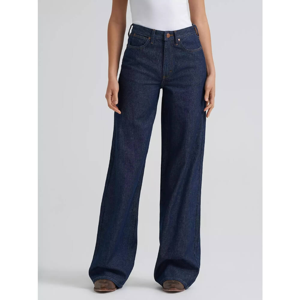 Wrangler Womens Retro Bailey High Rise Wide Leg Jeans Remy - 112382269