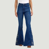 Wrangler Womens Retro Bailey Pieced Trumpet Flare Jeans