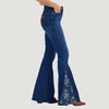 Wrangler Womens Retro Bailey Pieced Trumpet Flare Jeans
