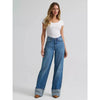 Wrangler Womens Retro Bailey Wide Leg Cuffed Jeans Milena - 112382266