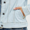 Wrangler Womens Retro Denim Jacket Bleached Denim 