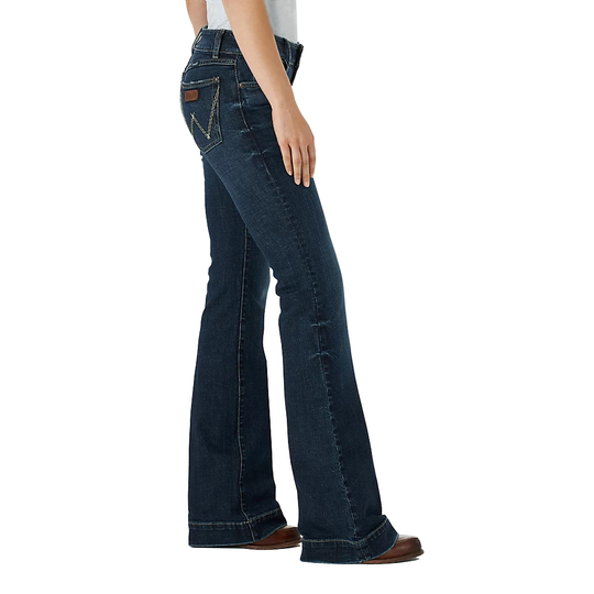 Wrangler Womens Retro Flare Leg Jeans | Samantha Wash