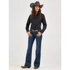 Wrangler Womens Retro Mae Trouser Jeans Samantha Blue - Dark - 1009MWWNS